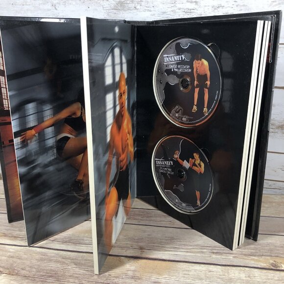 Insanity Total Body Workout Program Beach Body 10 Disc VD & Insane Abs DVD Lot - Picture 4 of 9